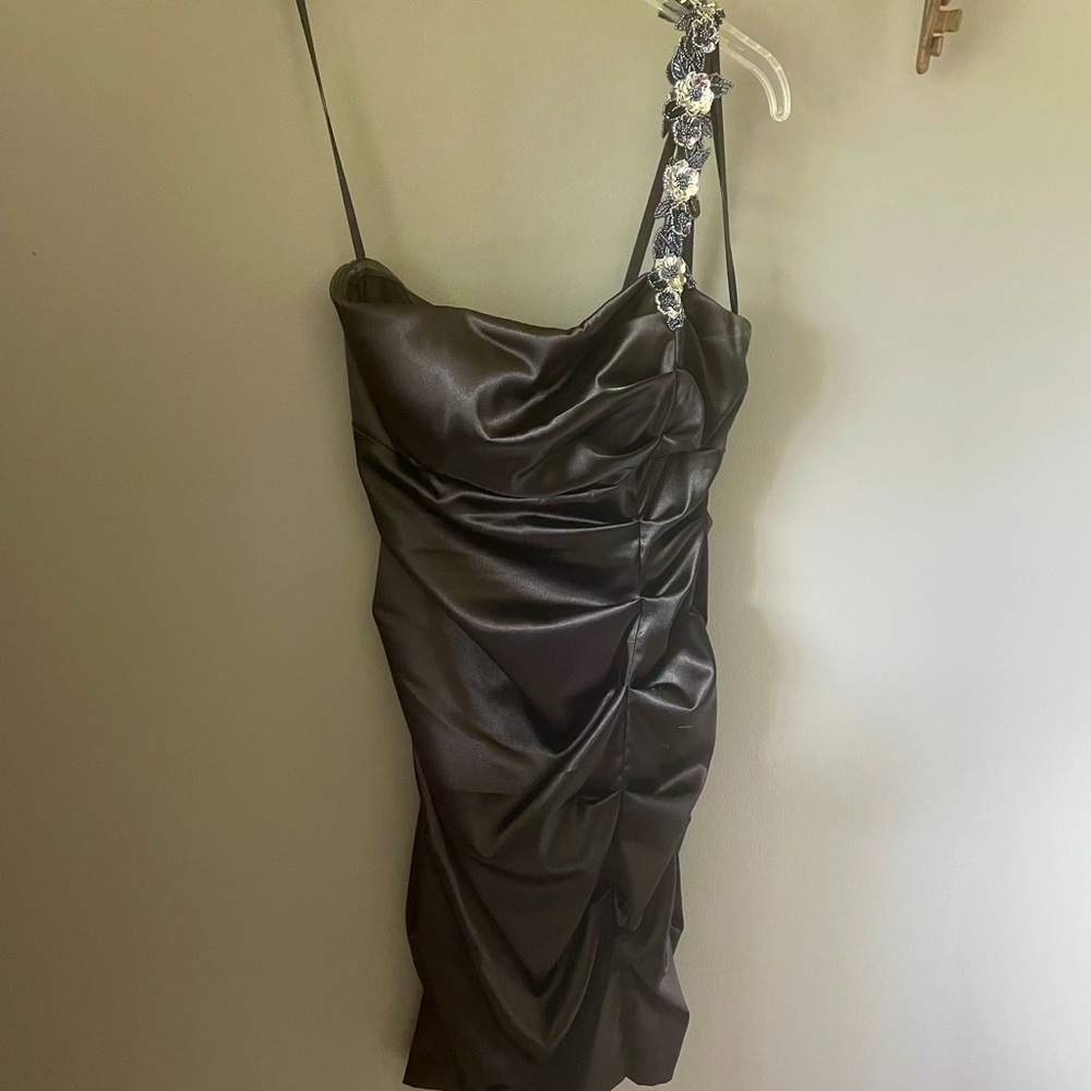 Size 11 juniors black dress with sequin strap